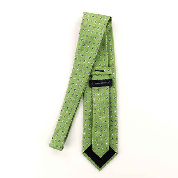 Massimo Bizzocchi Silk Neck Tie by Kiton Geometric - Picture 4 of 7